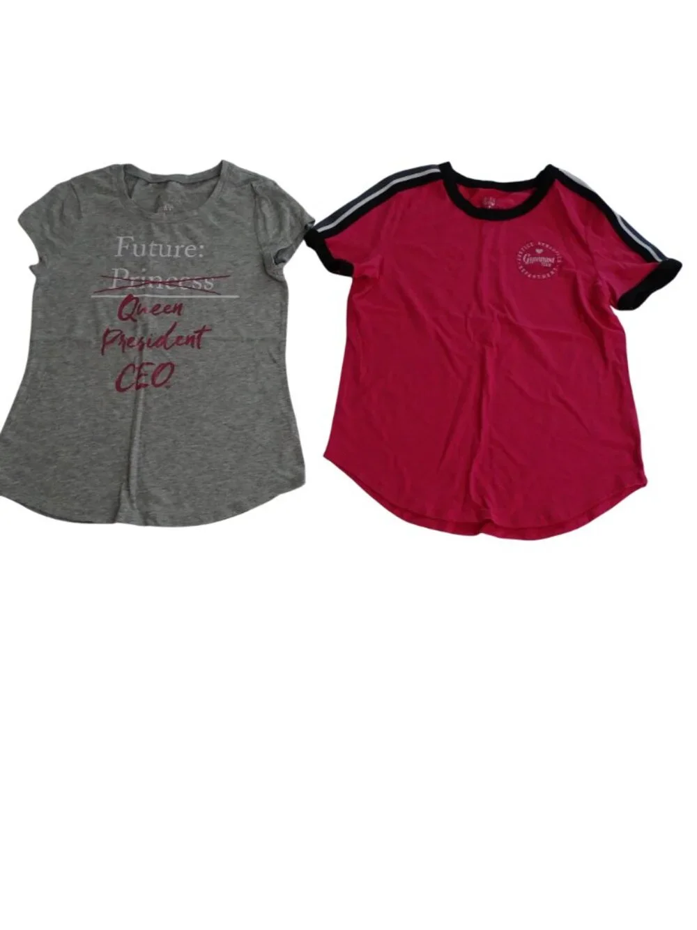 Lot of 5 Justice Activewear Sports Casual Wear Shirts and Swimsuit Girls Size 8